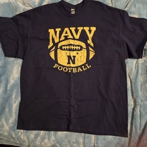 Gildan Men's Navy Football Sz 2X T-shirt